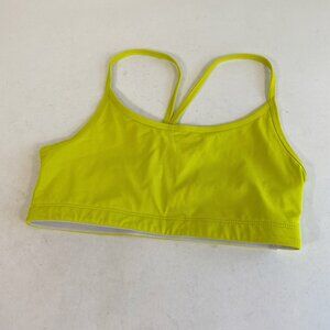 Fabletics Seamless Sports Bra Racerback Yellow Size XS Womens Pullover Stretch